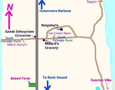 Map of Palmeto Point showing island farm